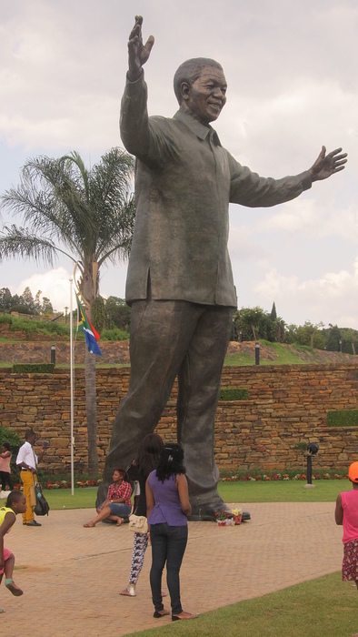 Memorialisation Graphic, Nelson Mandela statue